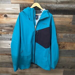 Patagonia Jacket XL NEW Blue Snow Drifter Hiking Trail Full Zip Windbreaker Coat